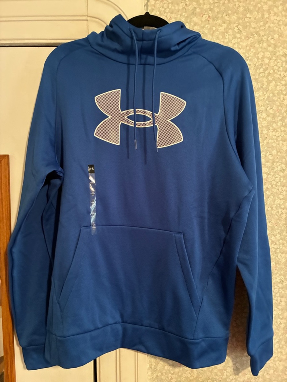 Under Armour Royal Blue Hoodie with White Logo